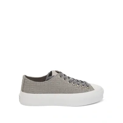 Givenchy City Low Sneaker In Storm Grey