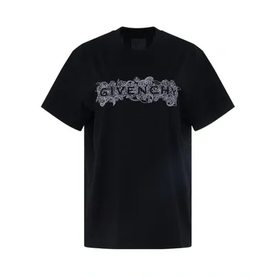 Givenchy 4g Embroidered Logo Classic Fit T-shirt