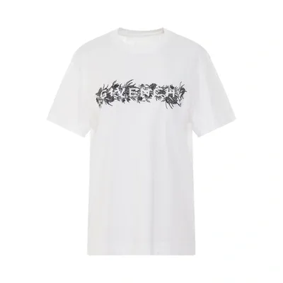 Givenchy 4g Embroidered Logo Thistle T-shirt