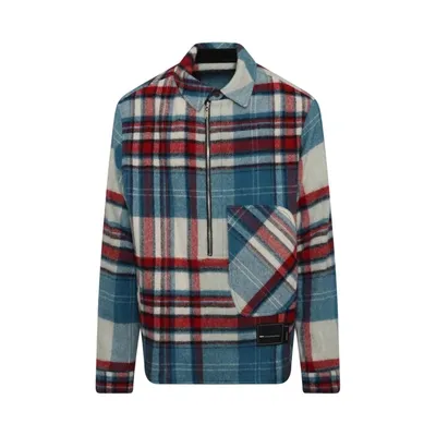 We11 Done Check Anorak Wool Shirt