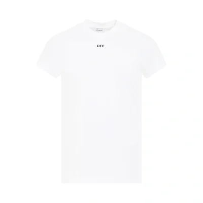 Off-white Off Stamp Shaped T-shirt In White