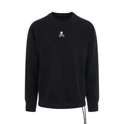 Mastermind Japan Swarvoski Skull Sweatshirt In Black