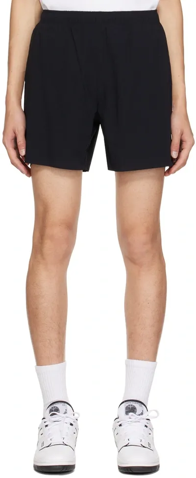 Reigning Champ Black Running Shorts In 001 Black