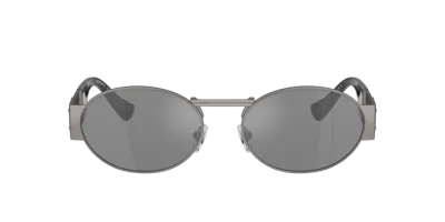 Versace Unisex Sunglass Ve2264 In Grey Mirror Silver