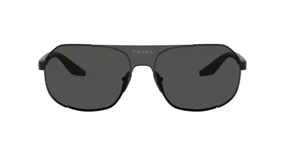 Prada Linea Rossa Man Sunglass Ps 53ys In Dark Grey