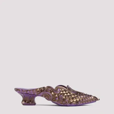 Y/project X Melissa 60mm Studded Mules In Purple