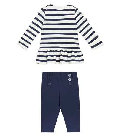 Polo Ralph Lauren Baby Set Aus Longsleeve Und Leggings In Blue