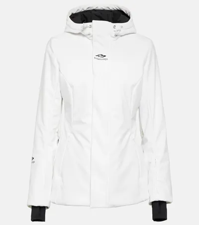 Balenciaga 3b Sports Icon Ski Jacket In White