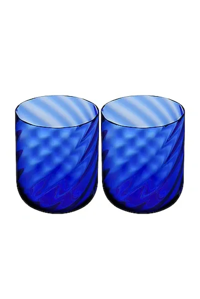 Dolce & Gabbana Casa Carretto Set Of 2 Murano Water Glasses In N,a