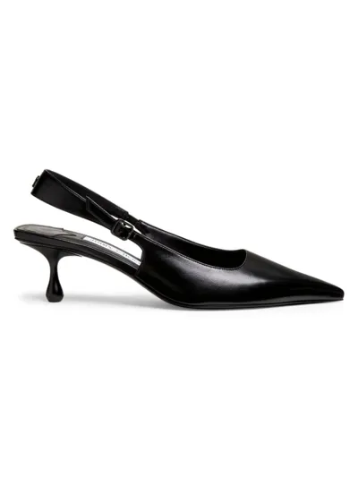 Jimmy Choo Amel Leather Slingback Pumps In Black