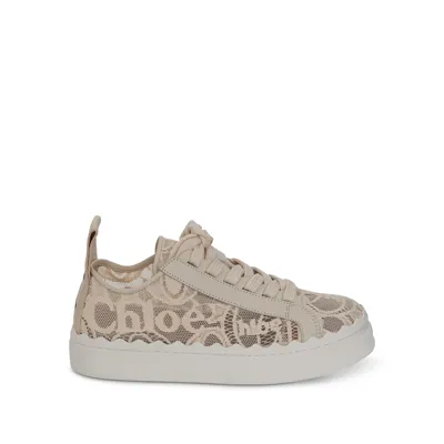 Chloé Lauren Sneaker In Beige