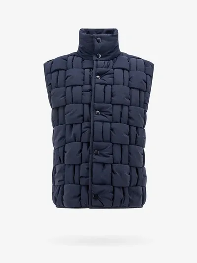 Bottega Veneta Intrecciato Ripstop Vest In Blue