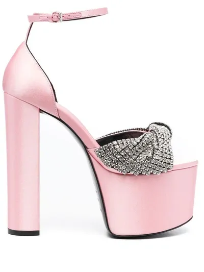 Sergio Rossi Evangelie 150mm Platform Sandals In Pastel