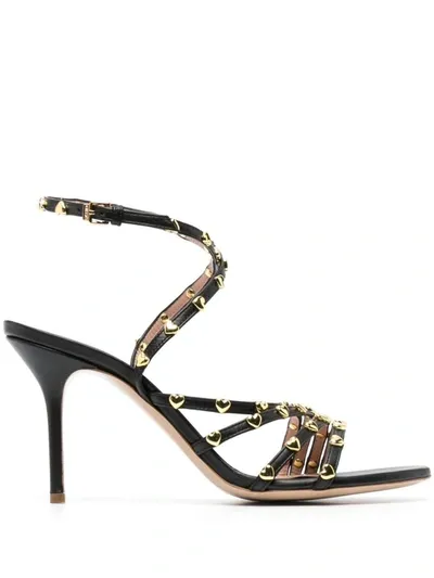 Moschino Stud-embellishment 90mm Sandals In Black