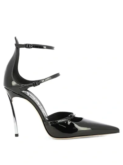 Casadei Super Blade Heeled Shoes In Black