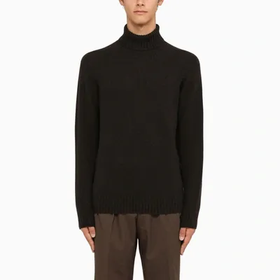 Drumohr Brown Wool Turtleneck