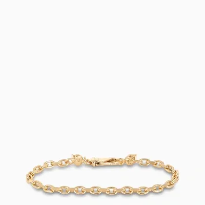 Emanuele Bicocchi Gold Plated Sterling Silver 925 Chain Bracelet In Metal