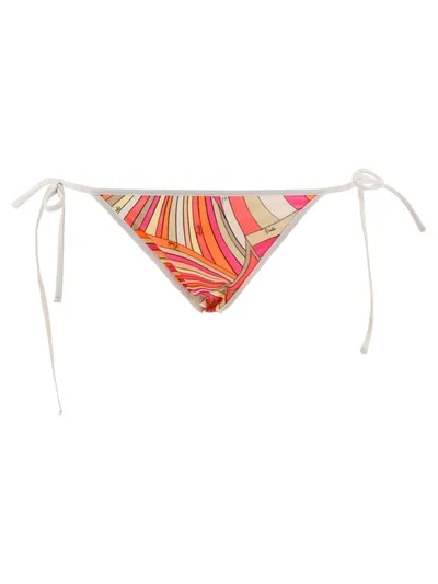 Emilio Pucci Iride-print Bikini Briefs In Pink