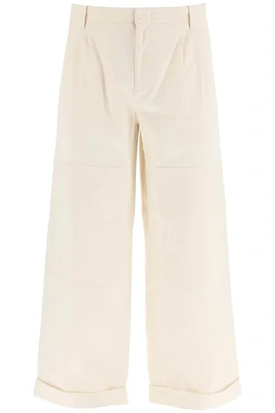 Etro Wide Leg Pants In Cream