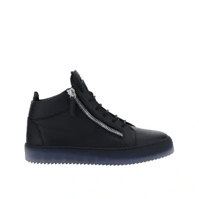 Giuseppe Zanotti Leather Sneakers In Black