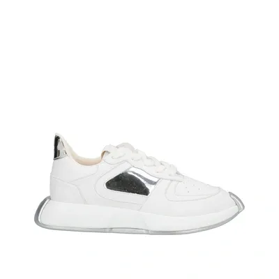 Giuseppe Zanotti Leather Sneakers In White