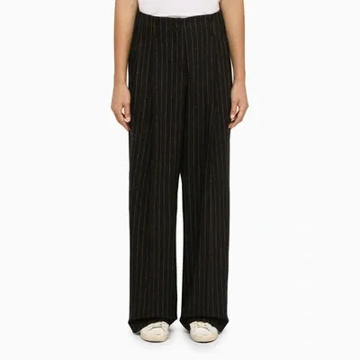 Golden Goose Deluxe Brand Logo Detailed Trousers In Black