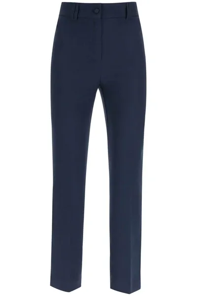 Hebe Studio 'loulou' Cady Trousers In Blue