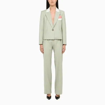 Hebe Studio Agave-coloured Diane Suit In Green