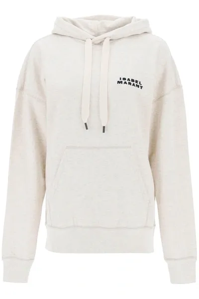 Isabel Marant Scott Logo Hoodie In Beige