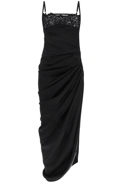 Jacquemus La Robe Saudade Maxi Dress In Black