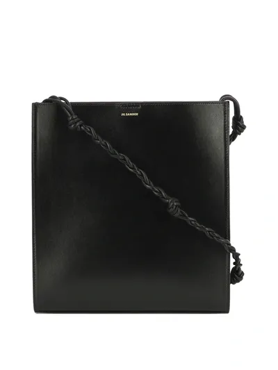 Jil Sander Tangle Medium Crossbody Bag In Black