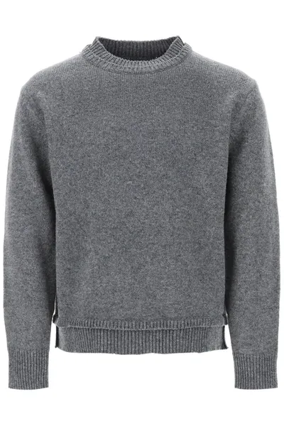 Maison Margiela Patches Sweater In Gray