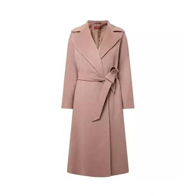 Max Mara Studio Studio Feltro Coat In Pink