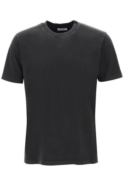 Off-white Super Moon Cotton T-shirt In Black