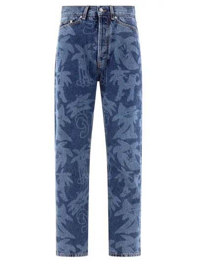 Palm Angels Palmity Jeans In Blue