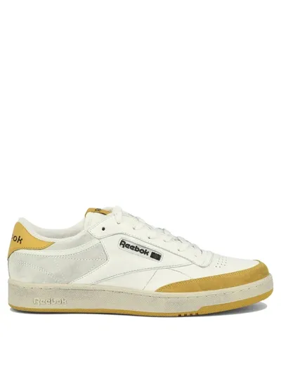 Reebok Club C Sneakers In White,orange