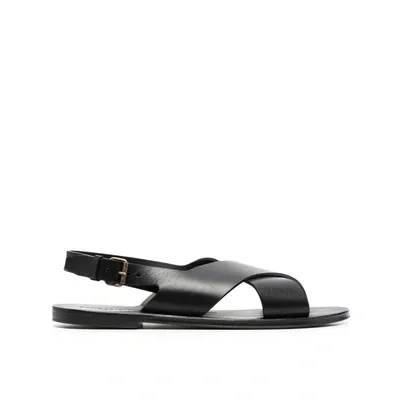 Saint Laurent Mojave Sandals Male Black In Nero