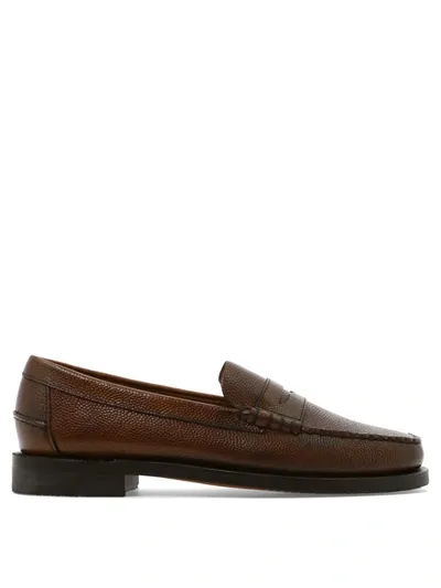 Sebago Men's "classic Dan Tumbled" Loafers In Brown