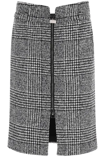 Tom Ford Prince Of Wales Skirt In Multicolor