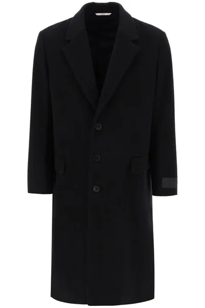 Valentino Garavani Single-breasted Wool Coat In Multicolor