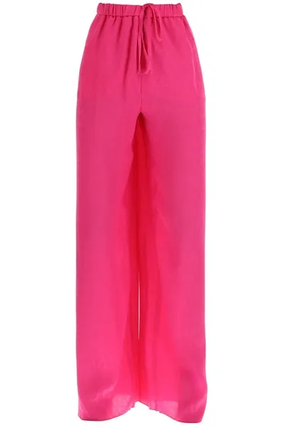 Valentino Toile Iconographe Drawstring Trousers In Multicolor