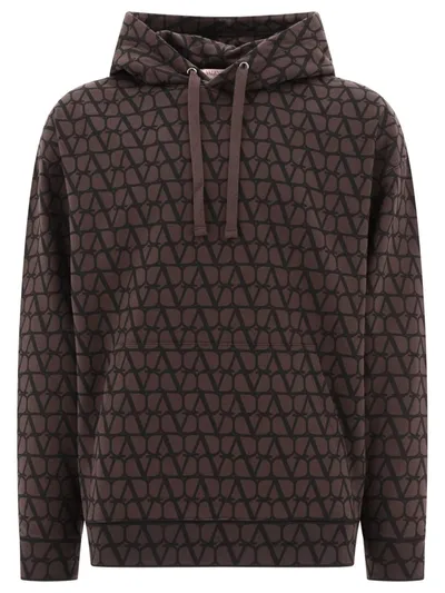 Valentino Toile Iconographe-print Cotton Hoodie In Black