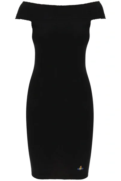 Vivienne Westwood Valentina Knit Mini Dress In Black