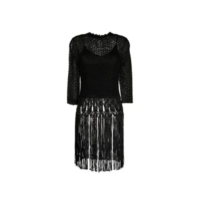 Zimmermann Knitted Sweater In Black