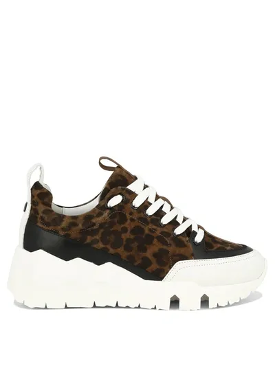 Pierre Hardy Street Life Leopard-print Sneakers In Blue