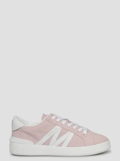 Moncler Monaco M Low-top Sneakers In Pink & Purple