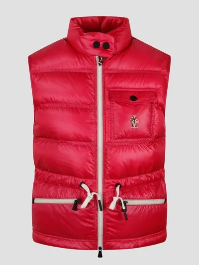 Moncler Arolles Down Gilet Pink In Rose