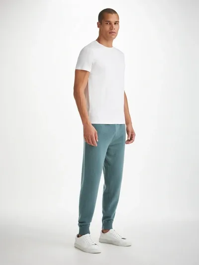 Derek Rose Men's Track Pants Finley Cashmere Teal