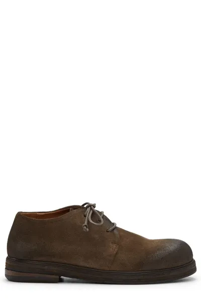 Marsèll Zucca Zeppa Suede Brogues In Brown