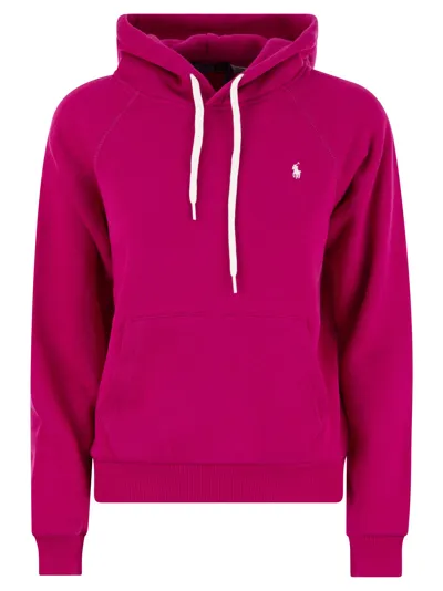 Polo Ralph Lauren Cotton Sweatshirt With Logo In Pink